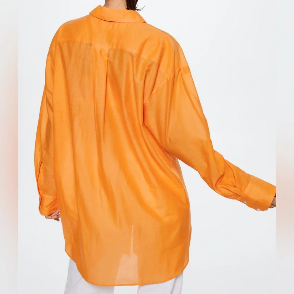 MNG long sleeve shirt 🧡/ dress - Picture 2 of 7